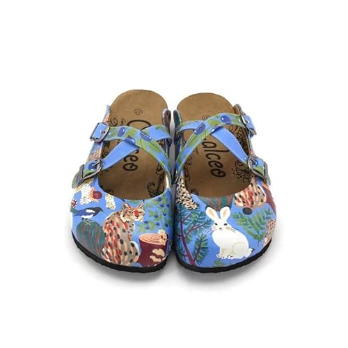 GOBY Clogs Schuhe für Damen – Handgefertigte Premiumqualität - Mädchen- und Damenschuhe für den Alltag - Farbiger Druck - Bequem & Langlebig - Eva-Sohle – Grundschul-Zeichnungen von GOBY