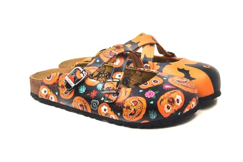 GOBY Clogs Schuhe für Damen – Handgefertigte Premiumqualität - Mädchen- und Damenschuhe für den Alltag - Farbiger Druck - Bequem & Langlebig - Eva-Sohle – Grundschul-Zeichnungen von GOBY