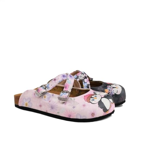 GOBY Clogs Schuhe für Damen – Handgefertigte Premiumqualität - Mädchen- und Damenschuhe für den Alltag - Farbiger Druck - Bequem & Langlebig - Eva-Sohle – Grundschul-Zeichnungen von GOBY
