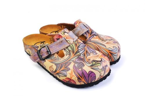 GOBY Clogs Schuhe für Damen – Handgefertigte Premiumqualität - Mädchen- und Damenschuhe für den Alltag - Farbiger Druck - Bequem & Langlebig - Eva-Sohle – Niedliche Eulen von GOBY