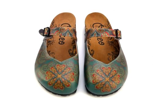 GOBY Clogs Schuhe für Damen – Handgefertigte Premiumqualität - Mädchen- und Damenschuhe für den Alltag - Farbiger Druck - Bequem & Langlebig - Eva-Sohle – Niedlicher Panda von GOBY