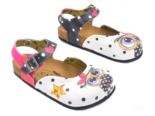 GOBY Clogs Schuhe für Damen – Handgefertigte Premiumqualität - Mädchen- und Damenschuhe für den Alltag - Farbiger Druck - Bequem & Langlebig - Eva-Sohle – Grundschul-Zeichnungen von GOBY