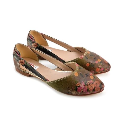 GOBY Damen Ballerinas - Bequeme Slip-On-Ballettschuhe - Damenschuhe für Spaziergänge - Komfortable weiche Damen-Fußbekleidung & lässige Ballettschuhe von GOBY