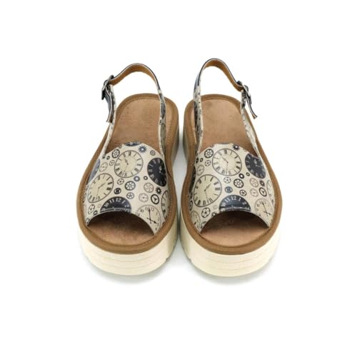 GOBY Damen Freizeit-Sandalen mit Riemchen – Verstellbare Schnalle, Bequeme wasserfreundliche Outdoorsandale für den Sommer, Linderung bei Plantarfasziitis, Leicht & Langlebig, Mehrfarbig von GOBY