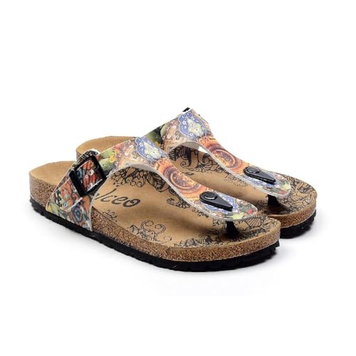 GOBY Damen Freizeit-Sandalen mit Riemchen – Verstellbare Schnalle, Bequeme wasserfreundliche Outdoorsandale für den Sommer, Linderung bei Plantarfasziitis von GOBY