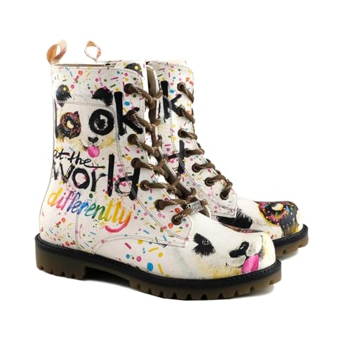 GOBY Long Boots - Handgefertigte Vegane Damenstiefel mit Print - Bequem - Langlebig - Multicolor Finish - Outdoor-Beständigkeit Mode-Booties - At The World Different GOBY Long Boots - Handgefertigte Vegane Damenstiefel mit Print - Bequem - Langlebig - Multicolor Finish - Outdoor-Beständigkeit Mode-Booties - At The World Different von GOBY