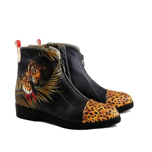 GOBY Long Boots - Handgefertigte Vegane Damenstiefel mit Print - Bequem - Langlebig - Multicolor Finish - Outdoor-Beständigkeit Mode-Booties GOBY Long Boots - Handgefertigte Vegane Damenstiefel mit Print - Bequem - Langlebig - Multicolor Finish - Outdoor-Beständigkeit Mode-Booties von GOBY