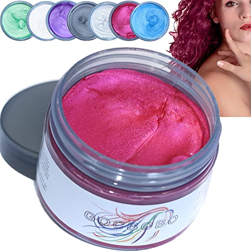 Temporäre Rot Haarfarbe Wachs auswaschbar Haarfärbemittel Wachs Haarwachs für Cosplay Joker Haarspray Halloween Modellierung von GOCBOBO