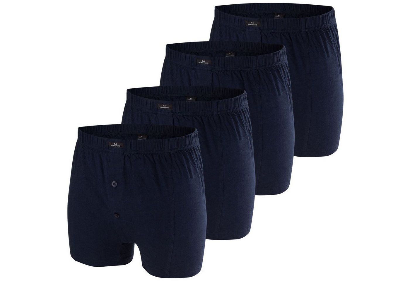 GÖTZBURG Boxershorts (4-St) mit Eingriff, 2-Knopfleiste, pflegeleicht, hautfreundlich, im 4er Pack von GÖTZBURG