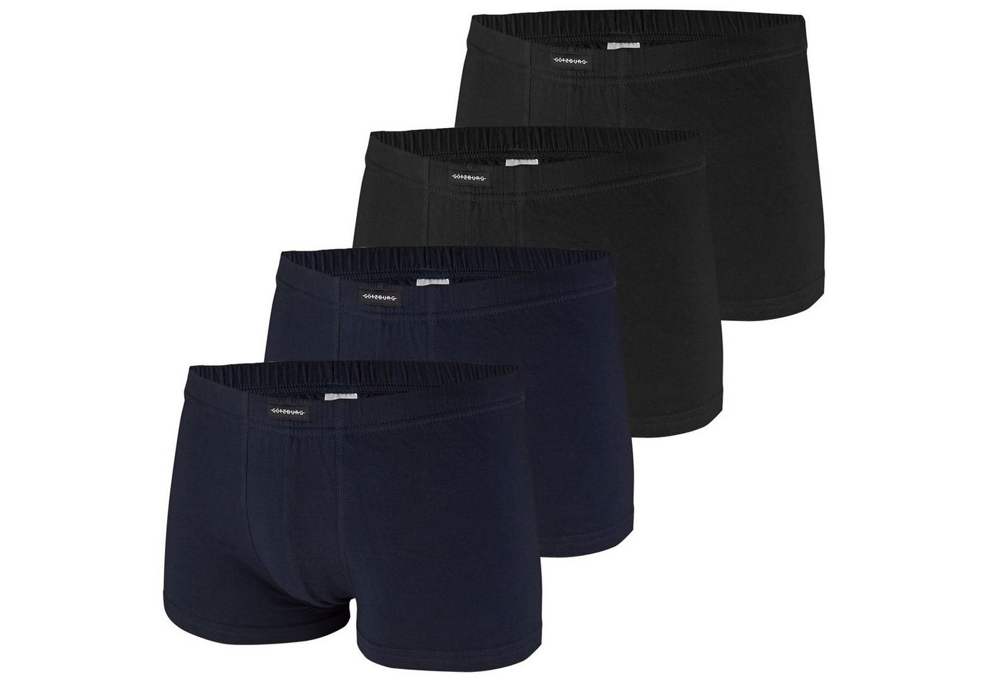 GÖTZBURG Boxershorts Basic (Mehrpack, 4-St., 4 Stück) Komfortbündchen, weich, anschmiegsam, formbeständig im 4er Pack von GÖTZBURG