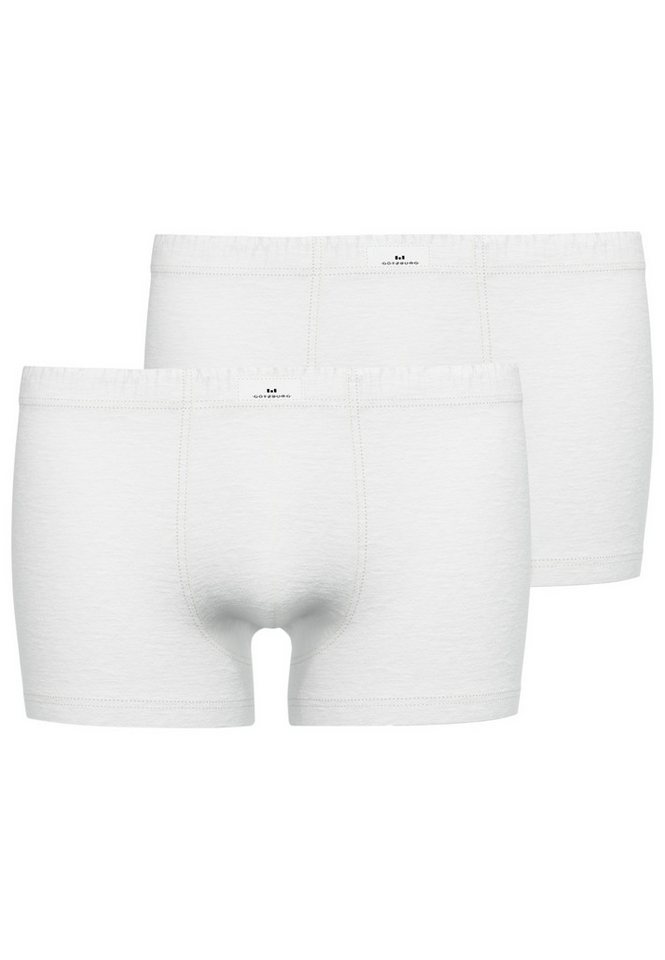 GÖTZBURG Boxershorts GÖTZBURG Herren Pants weiß uni 2er Pack (2-St) von GÖTZBURG