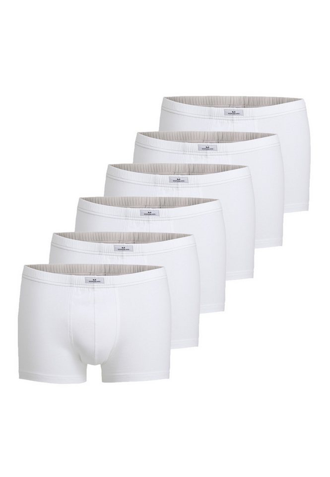 GÖTZBURG Boxershorts GÖTZBURG Herren Pants weiß uni 6er Pack (6-St) von GÖTZBURG
