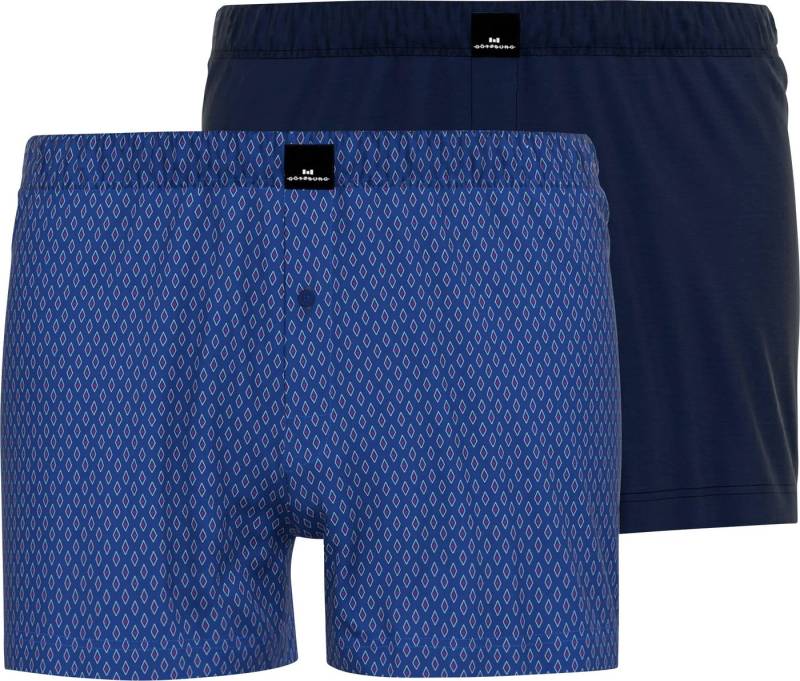 GÖTZBURG Boxershorts Herren-Boxershorts 2er-Pack Single-Jersey Uni von GÖTZBURG