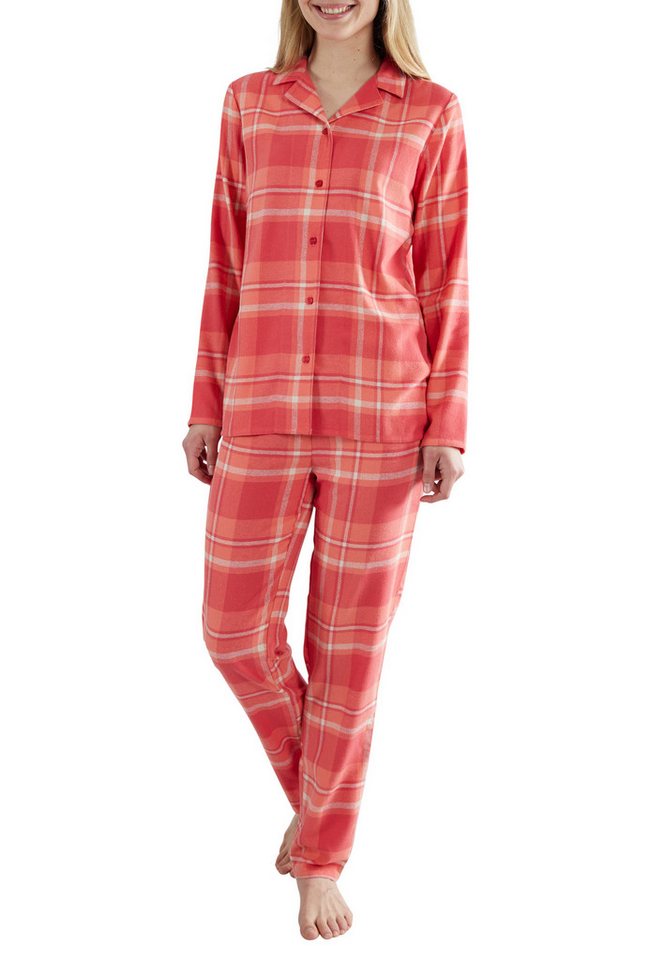 GÖTZBURG Pyjama GÖTZBURG Damen Pyjama rot kariert (1 tlg) von GÖTZBURG