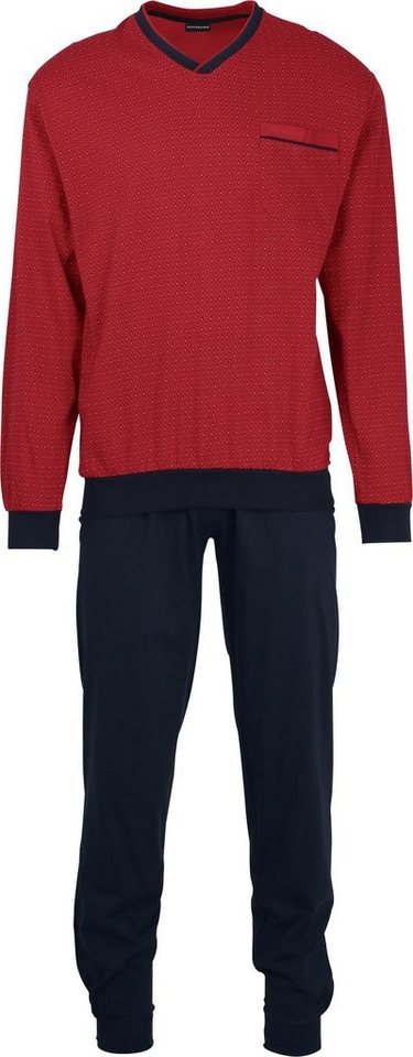 GÖTZBURG Pyjama Herren-Schlafanzug Single-Jersey gemustert von GÖTZBURG