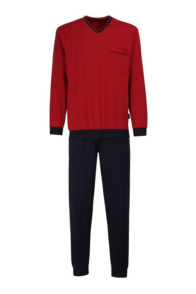 GÖTZBURG Pyjama Zweiteiliger langer Herren Schlafanzug aus reiner Baumwolle Pure Cotton von GÖTZBURG