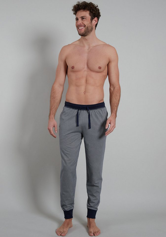 GÖTZBURG Loungehose Brooklyn Baumwolle, Seitentaschen, bequem, weich, mit Muster von GÖTZBURG
