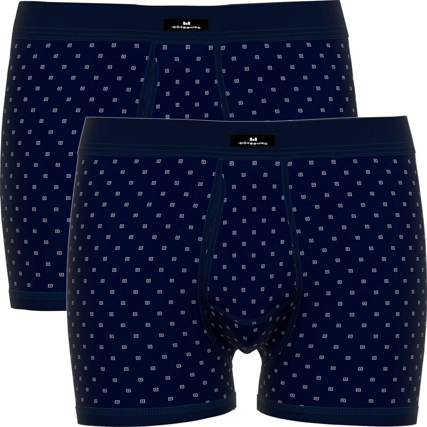 GÖTZBURG Retro Pants Herren-Schlüpfer im 2er-Pack Feinripp gemustert von GÖTZBURG