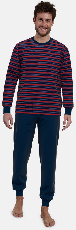 GÖTZBURG Schlafanzug Herren Pyjama lang mit Bündchen (2 tlg) Baumwolle von GÖTZBURG