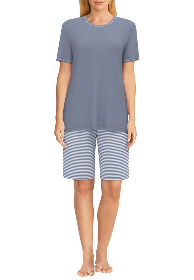 GÖTZBURG Shorty GÖTZBURG Damen Shorty blau quergestreift (1 tlg) von GÖTZBURG