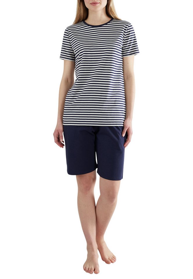 GÖTZBURG Shorty GÖTZBURG Damen Shorty blau quergestreift (1 tlg) von GÖTZBURG