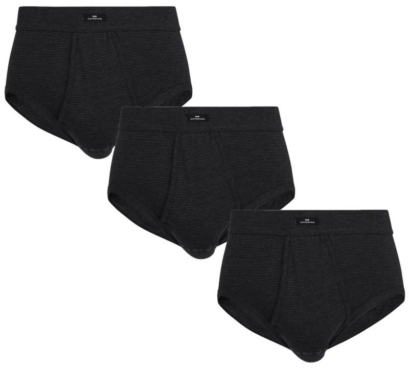GÖTZBURG Slip 3er Pack Herren Slips mit Eingriff (3-St) Feinripp Qualität von GÖTZBURG