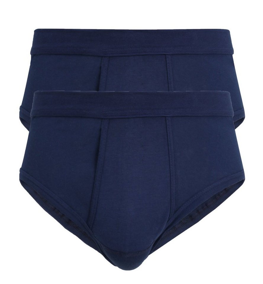 GÖTZBURG Slip Doppelpack Götzburg Herren Slips Unterhosen (2-St., 2er Pack) Feinripp Qualität mit Eingriff von GÖTZBURG