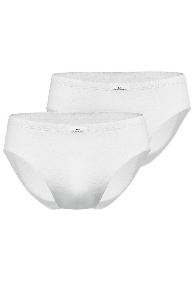 GÖTZBURG Slip GÖTZBURG Herren Slip weiß uni 2er Pack (2-St) von GÖTZBURG