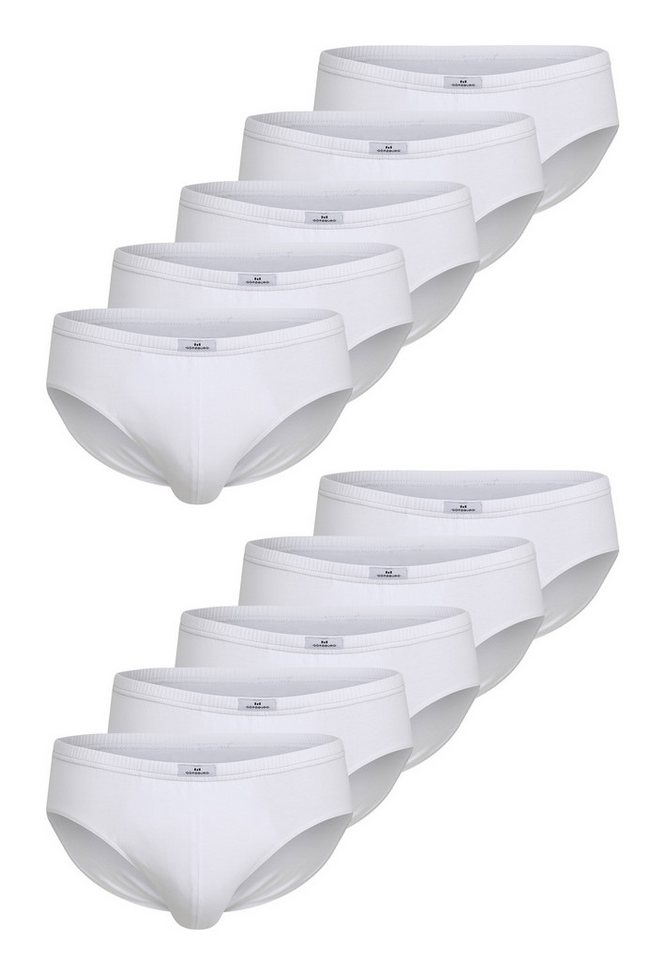 GÖTZBURG Slip GÖTZBURG Herren Sport-Slip weiß uni 10er Pack (10-St) von GÖTZBURG