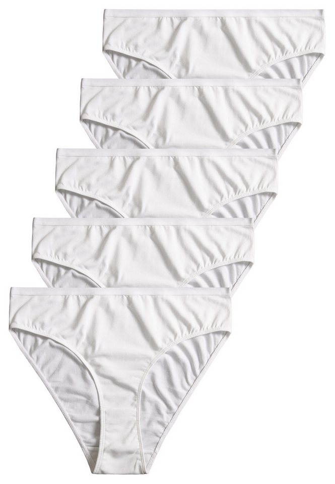 GÖTZBURG Slip GÖTZBURG Damen Slip weiß uni 5er Pack (5-St) von GÖTZBURG