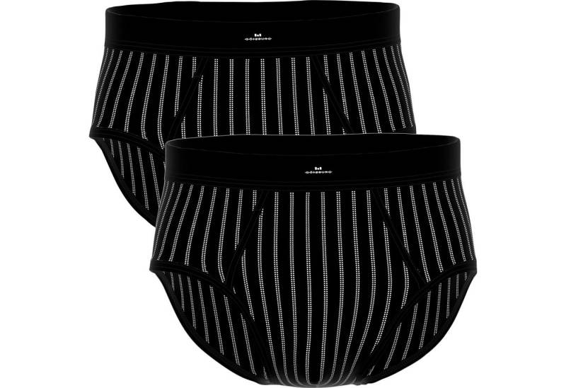 GÖTZBURG Slip Herren-Slip 2er-Pack Feinripp Streifen von GÖTZBURG