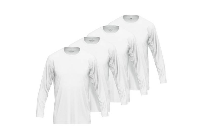 GÖTZBURG T-Shirt Herren T-Shirt 4er Pack Baumwolle Langarmshirt 4P (Packung, 4er Pack) von GÖTZBURG