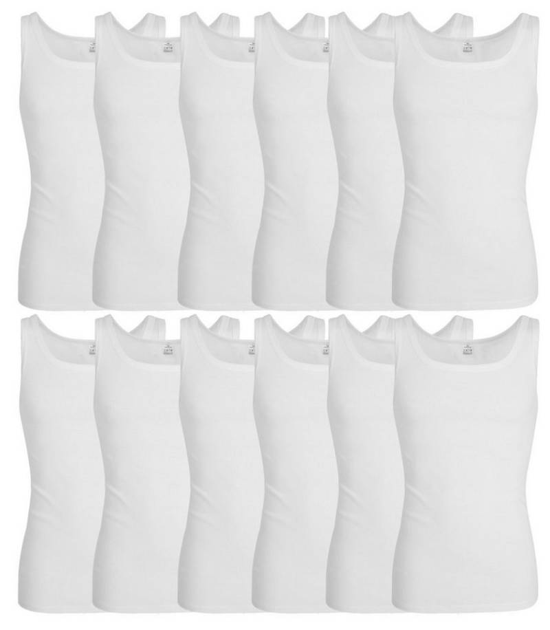 GÖTZBURG Unterhemd 12er Pack Herren Unterhemden (12-St) Feinripp Baumwolle von GÖTZBURG