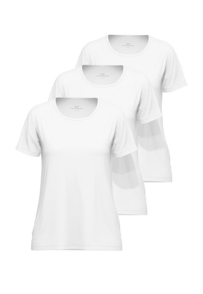 GÖTZBURG Unterziehshirt GÖTZBURG Damen Shirt weiß uni 3er Pack (3-St) von GÖTZBURG