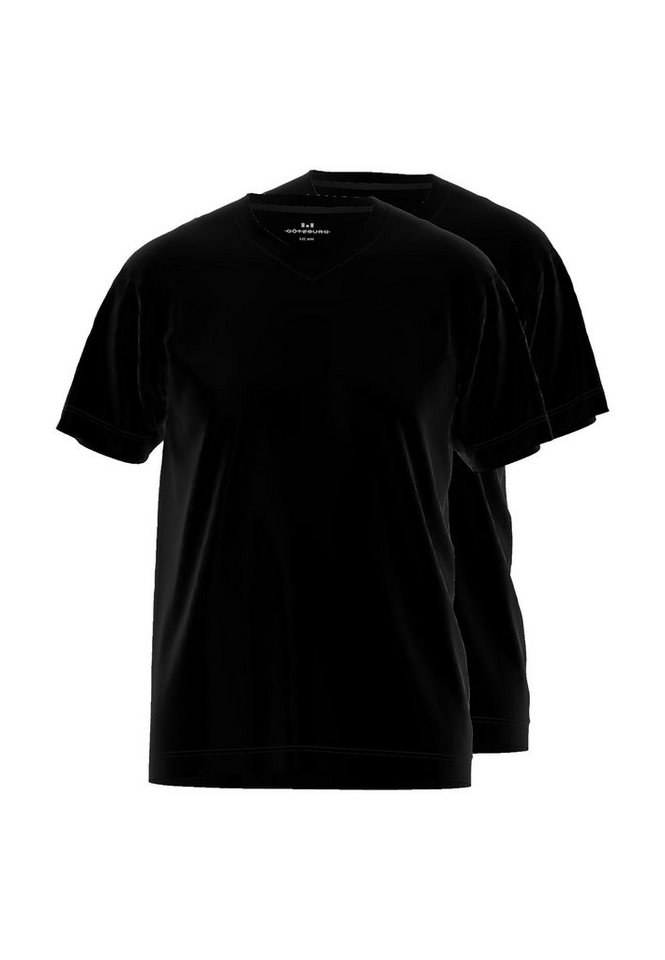 GÖTZBURG Unterziehshirt GÖTZBURG Herren T-Shirt schwarz uni 2er Pack (2-St) von GÖTZBURG