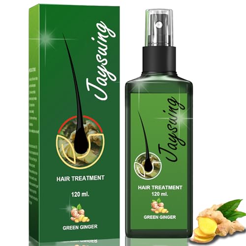 Ingwer Keimöl, Ingwer Haarwachstum Serum, Haarwachstum Öl, Ingwer Keimöl ätherisches Öl für Haarausfall Behandlung, fördert dickeres Haar Wachstum für Frauen & Männer 120ML von GOFLORDEN