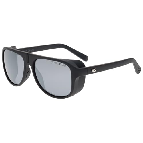 GOG Eyewear Polarisierte Sonnenbrille mit UV400-Schutz und Seitenschutz für Damen und Herren TR90 Grilamid (schwarz) von GOG