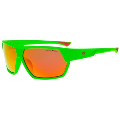 GOG Eyewear Polarisierte Sport-Sonnenbrille mit verspiegelten Gläsern UV400 Herren Damen (Neon - Grün) von GOG