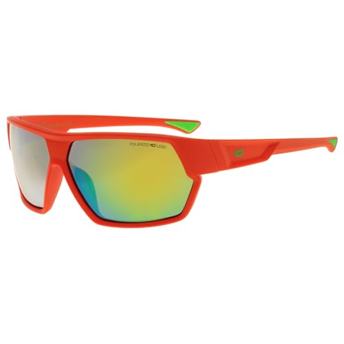 GOG Eyewear Polarisierte Sport-Sonnenbrille mit verspiegelten Gläsern UV400 Herren Damen (Neon - Orange) von GOG