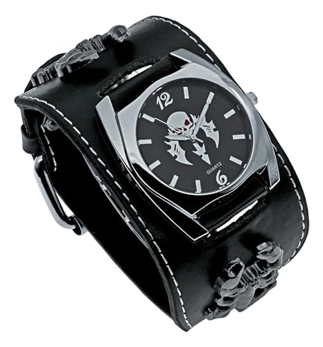 GOGARAMA PUNK SCORPION HERRENUHR--WATCH-06 SCHWARZ NIGHTMARE BEFORE CHRISTMAS ZIFFERN LEDERBAND SKORPION QUARZ PUNK HERREN-ARMBANDUHR DAMEN GEBURTSTAG WEIHNACHTEN HALLOWEEN GUTE GESCHENKE von GOGARAMA