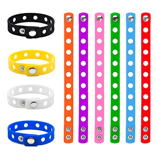 10 Stück Silikon Jelly Armbänder leuchtende Silikonarmbänder für Jugendliche, Gummi Armreifen, Partyzubehör- Sortiert von GOGO