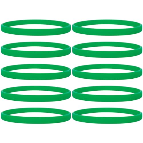 GOGO 100 Stück Silikon Jelly Armbänder Dünne Silikonarmbänder für Erwachsene, Gummi Armreifen, Partyzubehör von GOGO