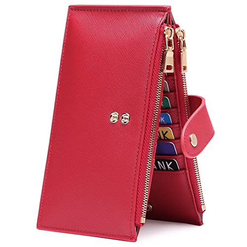 GOIACII Slim Multi-Slot Wallet RFID-Blockierung Lange Geldbörse Frauen Kreditkarteninhaber Zipper Münze Geldbörse Karte Brieftasche Frauen von GOIACII