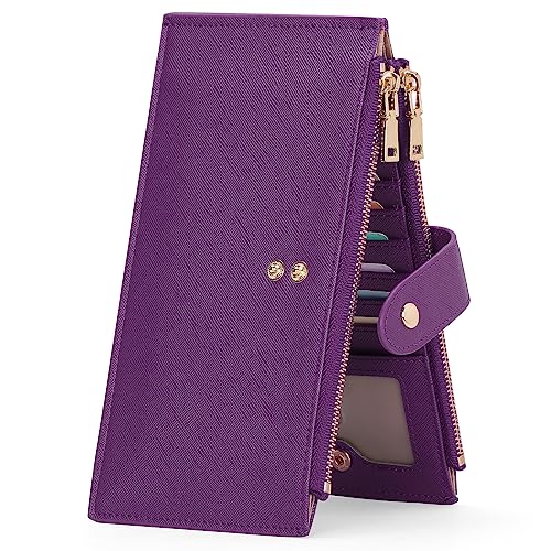 GOIACII Slim Multi-Slot Wallet RFID-Blockierung Lange Geldbörse Frauen Kreditkarteninhaber Zipper Münze Geldbörse Karte Brieftasche Frauen von GOIACII