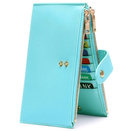 GOIACII Slim Multi-Slot Wallet RFID-Blockierung Lange Geldbörse Frauen Kreditkarteninhaber Zipper Münze Geldbörse Karte Brieftasche Frauen von GOIACII