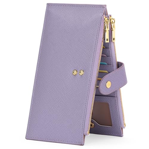 GOIACII Slim Multi-Slot Wallet RFID-Blockierung Lange Geldbörse Frauen Kreditkarteninhaber Zipper Münze Geldbörse Karte Brieftasche Frauen von GOIACII