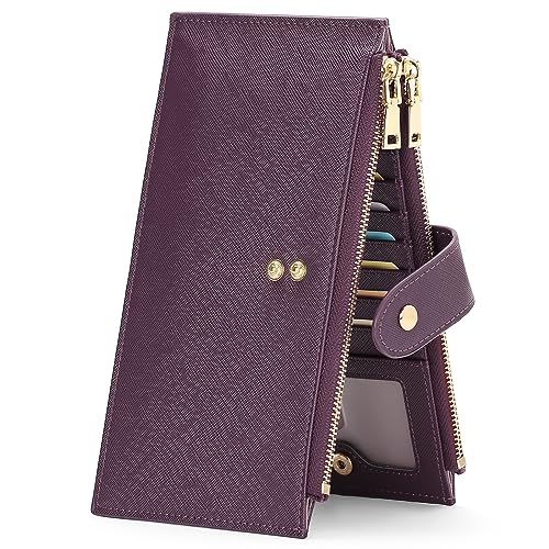 GOIACII Slim Multi-Slot Wallet RFID-Blockierung Lange Geldbörse Frauen Kreditkarteninhaber Zipper Münze Geldbörse Karte Brieftasche Frauen von GOIACII