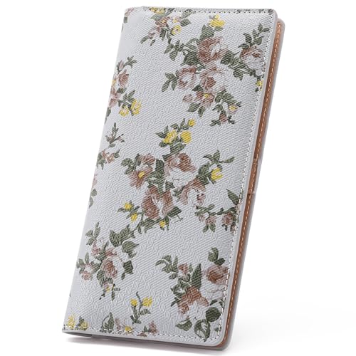 GOIACII Geldbörse Damen Groß mit RFID Schutz Slim Portemonnaie für Frauen Langformat mit 11 Kartenfächer & Fotofenster von GOIACII