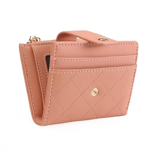 GOIACII Geldbörse Damen Klein PU Leder Minimalism Portemonnaie mit Zipper Münzfach, Kurze Brieftasche mit Mehreren Fächern Geldbeutel Damen von GOIACII