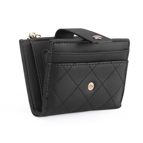 GOIACII Geldbörse Damen Klein PU Leder Minimalism Portemonnaie mit Zipper Münzfach Kurze Brieftasche mit Mehreren Fächern von GOIACII